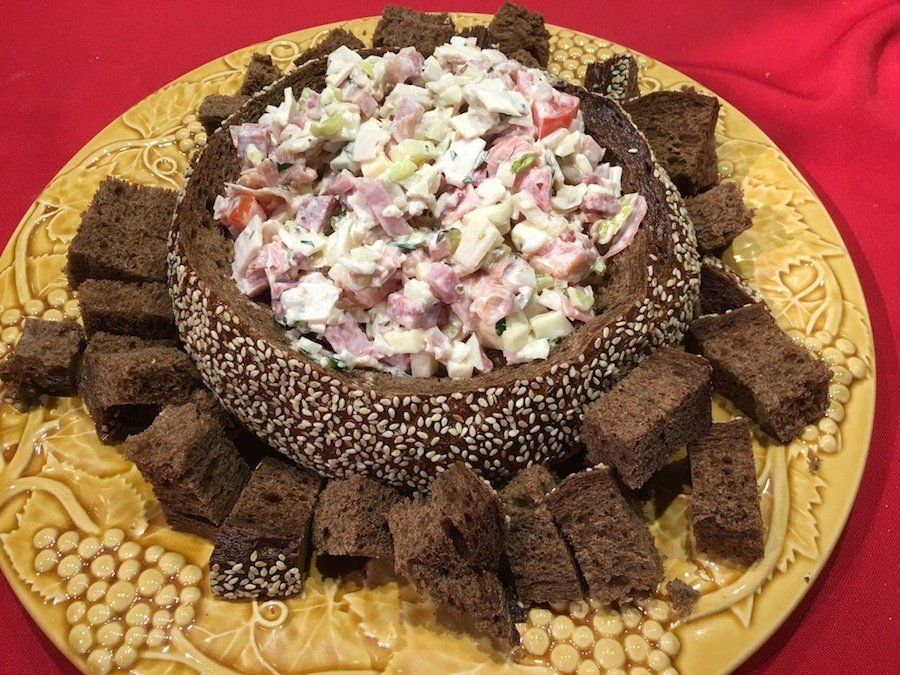 Hoagie Dip in Bread Bowl